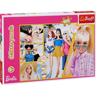 Trefl Пъзел с брокат Trefl от 100 части - Барби (14830)