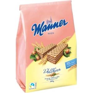 Manner Манер Хрупкави вафли Пълнозърнести неаполитански пакет 300гр