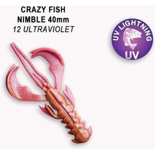 Crazy Fish Nimble 4 cm 12 Ultraviolet 9 ks