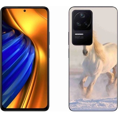 Pouzdro mmCase Xiaomi Poco F4 - kůň ve sněhu