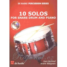 10 SOLOS FOR SNARE DRUM & PIANO + CD malý buban + klavír