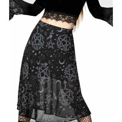 KILLSTAR дамска пола KILLSTAR - Luella Bias миди - Черен - KSRA007109