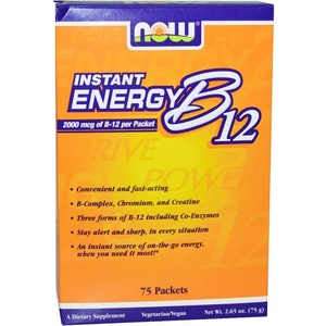 NOW Now - ВИТАМИН b-12 instant energy - 75 ПАКЕТА