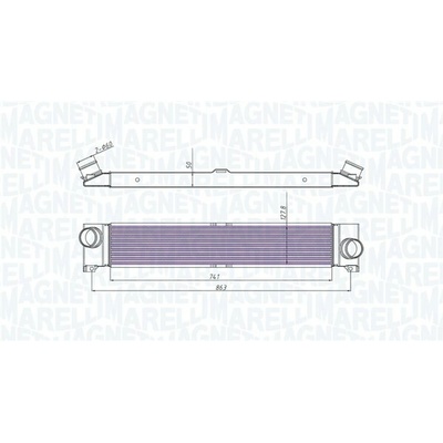 Chladič plniaceho vzduchu MAGNETI MARELLI 351319204310