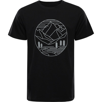 ALPINE PRO Мъжка памучна тениска ALPINE PRO MOROL черен вариант pc ALPINE PRO | Cheren | МЪЖЕ | S