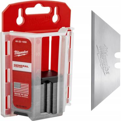 Trapézové Lichobežníkové čepele v krabičke pre ručné nože (50 ks) Milwaukee 48221950