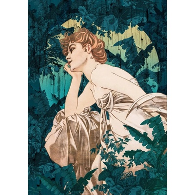 Komar Vliesová fototapeta Songes Vert rozměry 200 x 280 cm