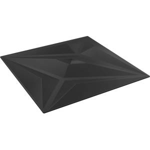 vidaXL Стенни панели 24 бр. 50 x 50 cm Черен Звезда XPS Пяна (42046042)