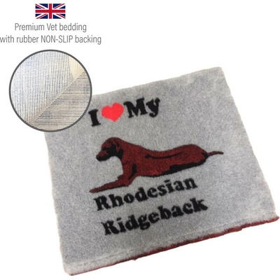 DRYBED Premium Vet Bed I Love My Rhodesian Ridgeback