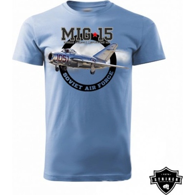 Tričko Striker Lietadlo MIG-15 modré