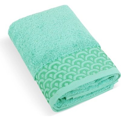 Brotex froté ručník krajka 50 x 100 cm tyrkysová