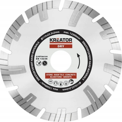 Řezný kotouč KREATOR Expert Hard Materials 115 mm