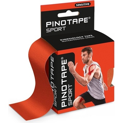 Pino Tape Sensitive Kineziologický tejp svetlo červená 5 cm x 5 m