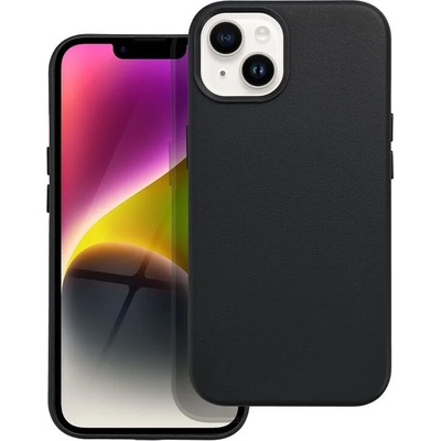 Forcell Magsafe Кожен Калъф за iPhone 14 Plus, Forcell Leather Case, Черен (5903396185489)