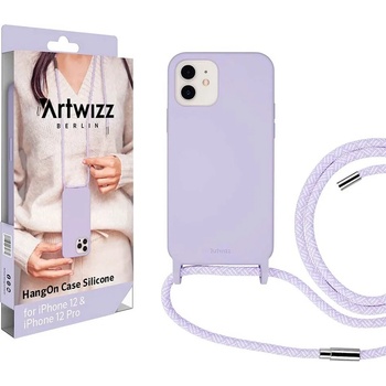 Image 1 of Artwizz HangOn Silicone Case - силиконов (TPU) калъфс с връзка за носене за iPhone 12, iPhone 12 Pro (лилав)