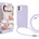 Artwizz HangOn Silicone Case - силиконов (TPU) калъфс с връзка за носене за iPhone 12, iPhone 12 Pro (лилав)