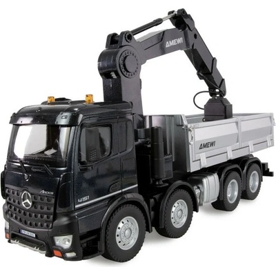 Amewi Mercedes-Benz Arocs crane truck with tipper 8x4/4 4WD RTR 1:18