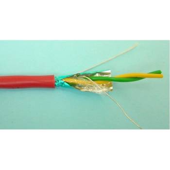 Image 1 of Elan Комбиниран коаксиален кабел ELAN 032101R, 2x 1.00, Twisted Pair, 450V, Ø 6.20 мм, екраниран, 100m, червен (032101R)