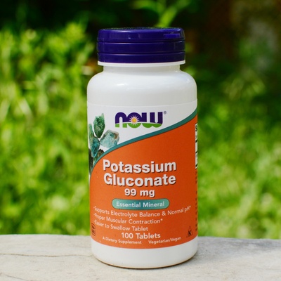Now Potassium Gluconate 99 mg 100 tabliet