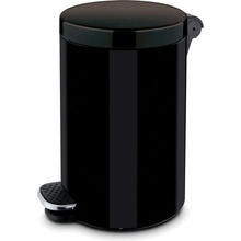 Alda Interiérový nášľapný odpadkový kôš, 5 l, lakovaný čierny