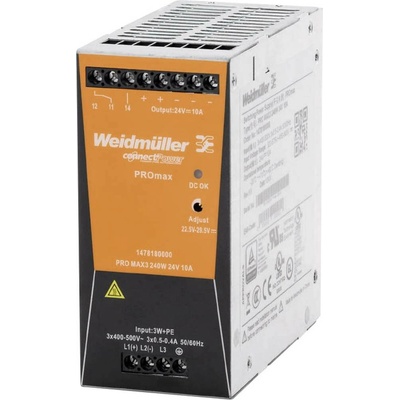 Weidmüller 1478180000 síťový zdroj na DIN lištu 12 V/DC 10 A 240 W Obsah 1 ks