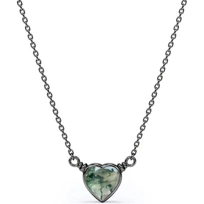 Silenti Jewelry Сребърно колие "Революция" - Черен