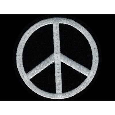 Nášivka PEACE vyšívaná zažehlovací