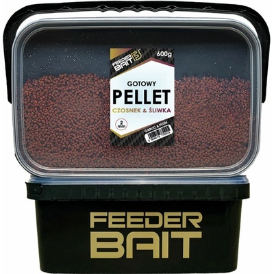 FeederBait Pelety Ready For Fish 600g 2mm Slivka Cesnak
