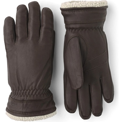 Hestra Дамски ръкавици Hestra Women's Buvika Deerskin Gloves - Dark Brown - размер 6 (EU) (202-6230-0411)