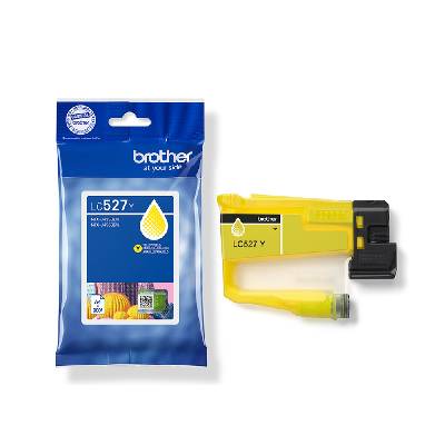 LC527Y Yellow Ink Cartridge for MFCJ5010DW/MFCJ5110DW - 900 page yield (LC527Y)