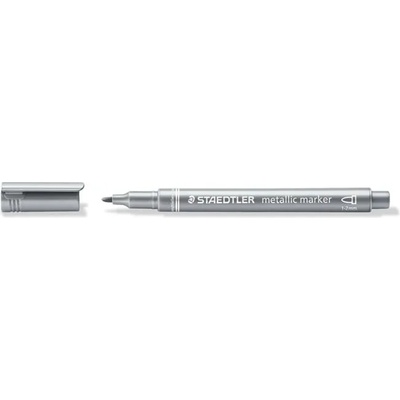STAEDTLER Декоративен маркер, 1-2 мм, коничен, staedtler "8323", сребърен 8323-81 (8323-81)