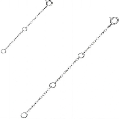 Olivie Dva prodlužovací stříbrné řetízky 9307