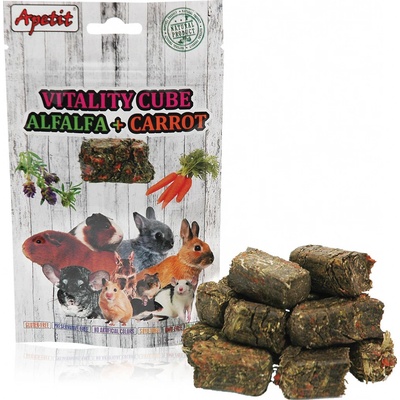 Apetit Vitality cube lisovaná vojtěška mrkev 150 g – Hledejceny.cz