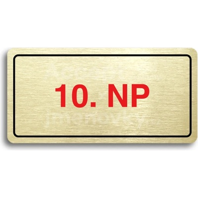 ACCEPT Piktogram 10. NP - zlatá tabulka - barevný tisk