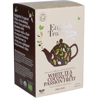 English Tea Shop BIO Bílý čaj s passion fruit a kokosem 20 sáčků
