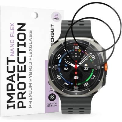 Techsuit Протектор за Samsung Galaxy Watch Ultra 47mm - Nano Flex (2 pack) - Techsuit - Черен