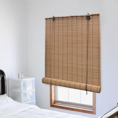 vidaXL Bambusová roleta 100 x 220 cm Hnědá