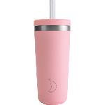 Chilly's Bottles Original Термо чаша със сламка 500 ml, пастелно розов (C500OC90RPAPNK)