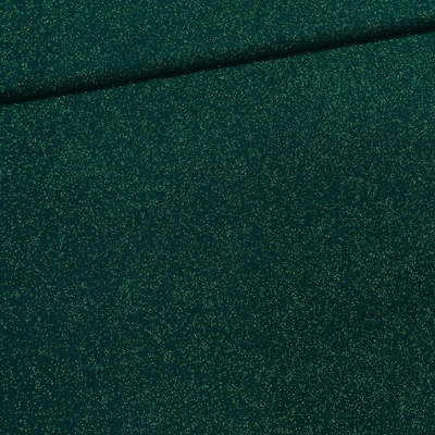 Polyesterový úplet LUREX 1555/01 UNI jednobarevný zelený se třpytkami, š.150cm (látka v metráži)
