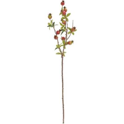 Ozdoba zapichovacia konár granátové jablká 75 cm