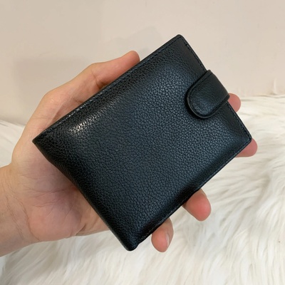 Мъжки черен кожен портфейл Модел-Е61635