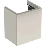 Geberit Smyle Square - Шкафче за умивалник, 54x43x62 см, 1 врата, панти отляво, пясъчно-сиво 500.366. JL. 1 (500.366.JL.1)