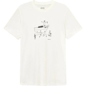 DEDICATED Мъжка тениска DEDICATED T-Shirt Stockholm All Out Boat T-shirt - Whisper White (216-4382-0112)