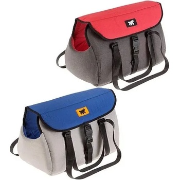 Ferplast Milu - Транспортна чанта за кучета, 45 х 26 х 28 см/синя. червена/