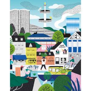 Pieces & Peace - Puzzle Rennes City - 1 000 piese
