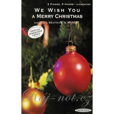 Wish You A Merry Christmass pre dvoch štvorručných klavírov