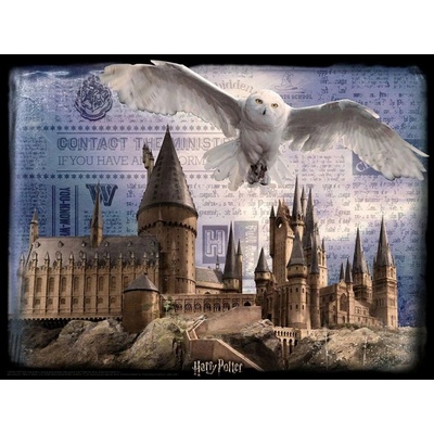 HM Studio 3D Harry Potter Bradavice a Hedwig 500 ks