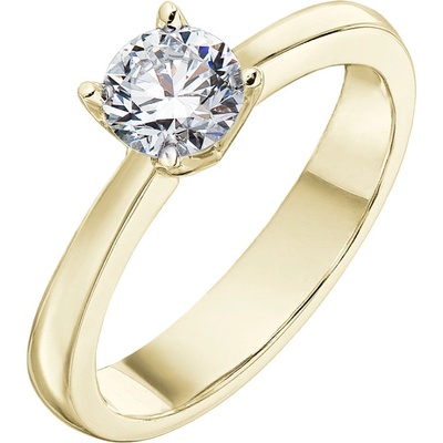 Tiami prsten ze žlutého zlata s diamantem Pure Line One RPLY20005