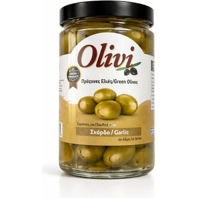 Nikolopoulos Olivi zelené olivy plněné česnekem n.w. 200 g – Hledejceny.cz