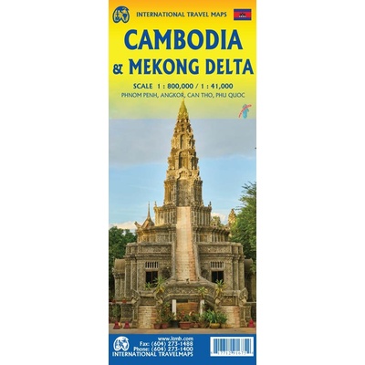 mapa Cambodia-Mekong Delta 1:800-1:410 t. ITM